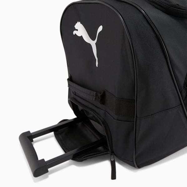 Bolso de lona con ruedas de 28" PUMA Wanderer, Black/Silver, extralarge